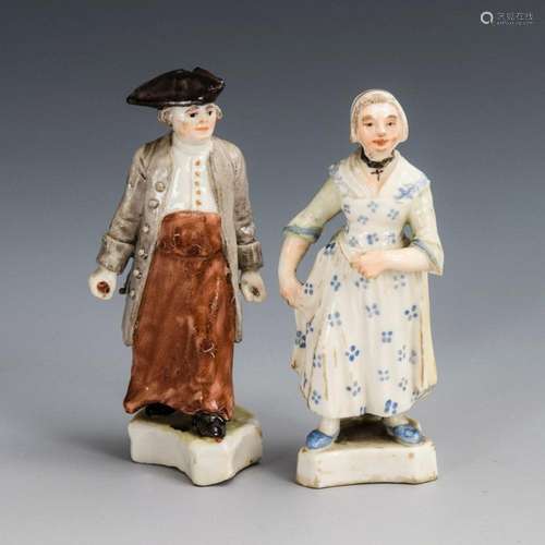 2 MINIATURFIGUREN AUS DER "VENEZIANISCHEN MESSE". ...