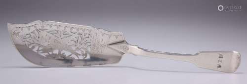 AN EARLY VICTORIAN SILVER FISH SLICE