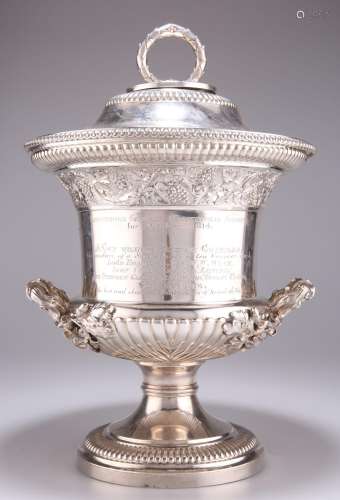 A FINE GEORGE III SILVER CUP AND COVER