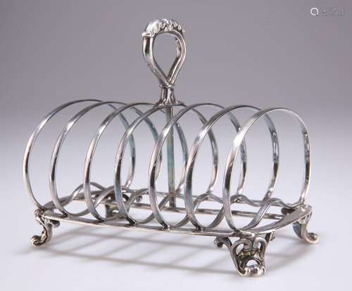 A WILLIAM IV SILVER TOAST RACK