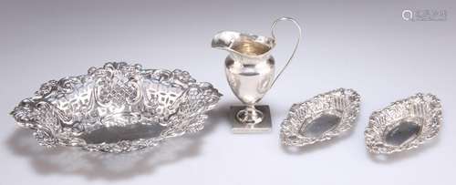 A SMALL GROUP OF SILVER, VICTORIAN AND LATER