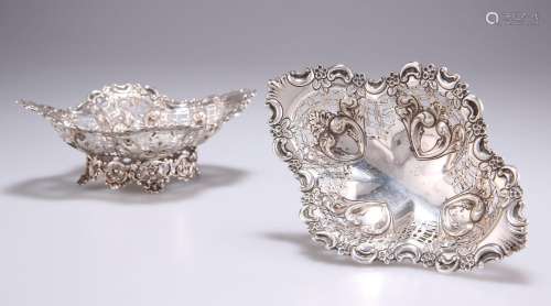A PAIR OF VICTORIAN SILVER DISHES