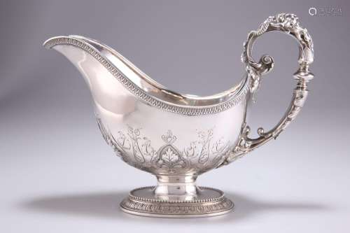 A FINE VICTORIAN SILVER SAUCEBOAT