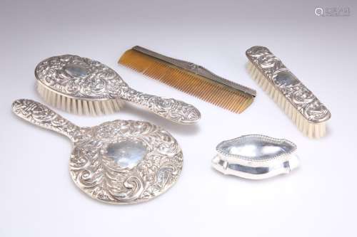 ASSORTED SILVER DRESSING TABLE ARTICLES, 20TH CENTURY