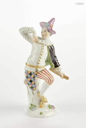 Porzellanfigur, "Harlekin", Meissen, Schwertermark...