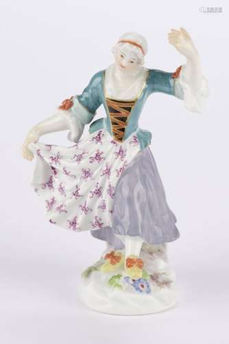 Porzellanfigur, "Tänzerin", Meissen, Schwertermark...