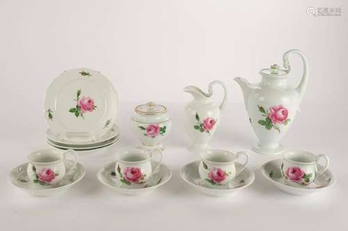 Kaffeeservice, 15-tlg., Meissen, Schwertermarke, 1850-1934, ...