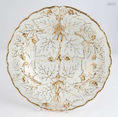 Prunkplatte, Meissen, Schwertermarke, 1850-1924, 1. Wahl, Re...