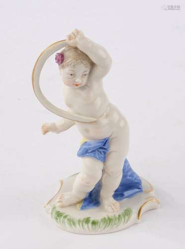 Porzellanfigur, "Putto als Luna", Nymphenburg, Mod...