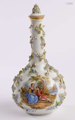 Deckelvase, Potschappel, Carl Thieme, um 1888-1901, Flaschen...