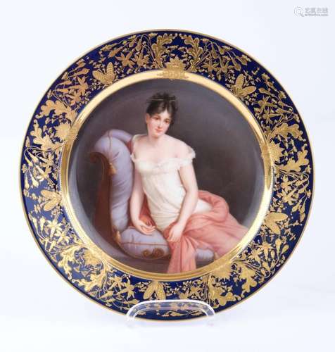 Bildnisteller, "Madame Récamier", Limoges, um 1900...