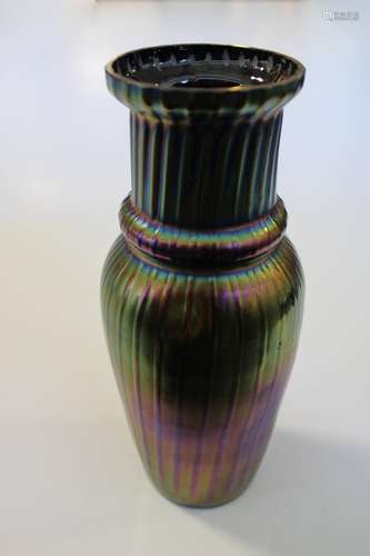 Vase, Jugendstil, wohl Pallme-König & Habel, um 1900, gr...