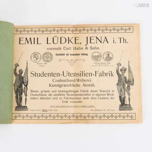 SELTENER KATALOG "STUDENTEN-UTENSILIEN- U. COULEURBAND-...