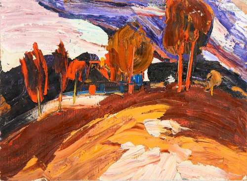 BUSS, VALDIS (1924 BALVI/LETTLAND - 2014). HERBSTLANDSCHAFT.