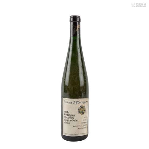 JÜRGEN ELLWANGER 1 Flasche Winterbacher Hungerberg 1989,