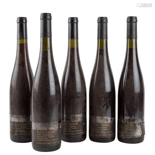 WEINGUT MEYER-NÄKEL 5 Flaschen "Blauschiefer" 1990...