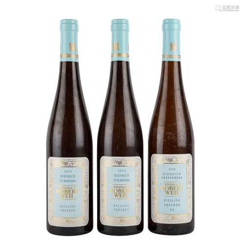 WEINGUT ROBERT WEIL 3 Flaschen "Kiedrich Gräfenberg GG&...