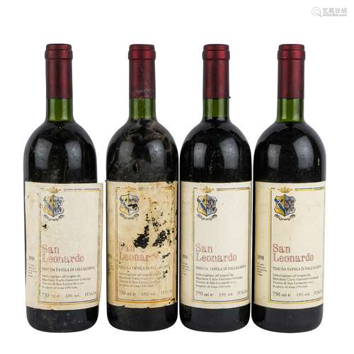 GUERRIERI GONZAGA 4 Flaschen Tenuta di San Leonardo 1991,