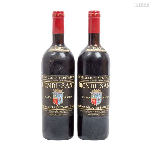 BRUNELLO DI MONTALCINO 2 Flaschen "Biondi-Santi Greppo ...