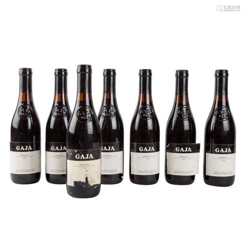 GAJA 7 Flaschen "Barbaresco" 1988