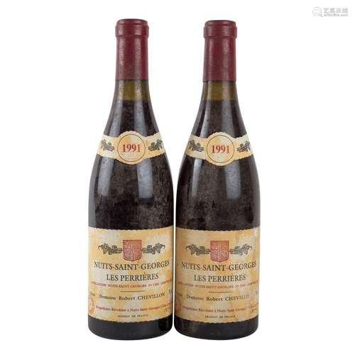 DOMAINE ROBERT CHEVILLON 2 Flaschen Les Perrières 1992,