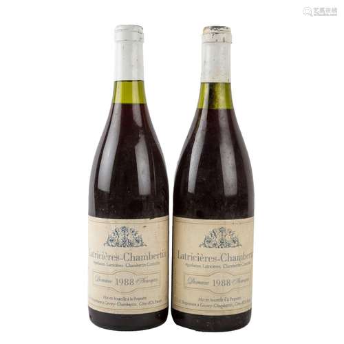 DOMAINE NEWMAN 2 Flaschen Latricières-Chambertin 1988,