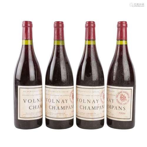 MARQUIS D'ANGERVILLE 4 Flaschen Volnay Champans 1994,