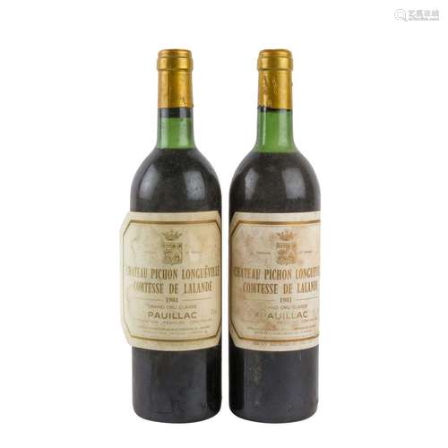 CHATEAU PICHON LONGUEVILLE 2 Flaschen 'Comtesse de Lalande',...