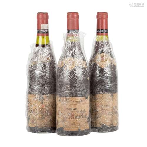 JOSEPH DROUHIN 3 Flaschen "Clos des Mouches", 1988