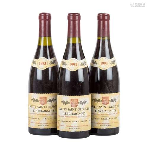 DOMAINE ROBERT CHEVILLON 3 Flaschen "Les Chaignots"...