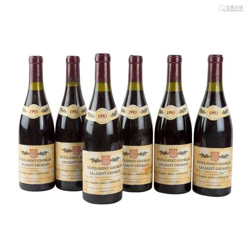 DOMAINE ROBERT CHEVILLON 6 Flaschen "Les Saint-Georges&...