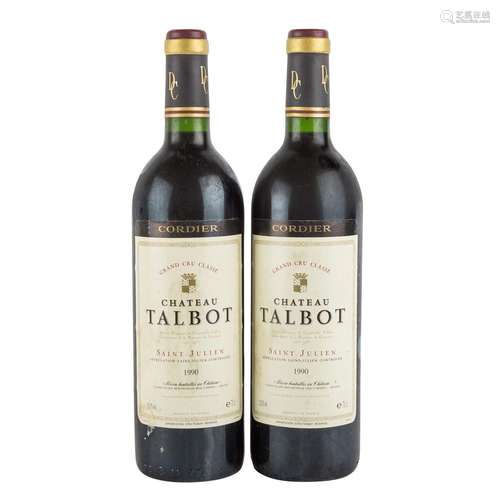 CHÂTEAU TABLOT 2 Flaschen "Saint-Julien" 1990