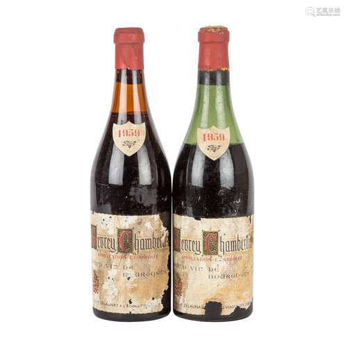 GEVREY CHAMBERTIN B. & J. M. Delaunay 2 Flaschen 1959,