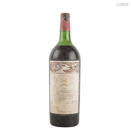 CHÂTEAU MOUTON 1 Magnum ROTHSCHILD 1966