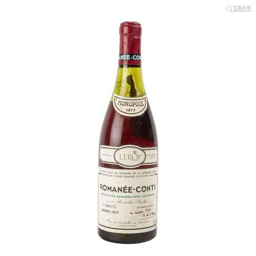 DOMAINE DE LA ROMANÉE-CONTI 1 Flasche ROMANÉE-CONTI, 1977