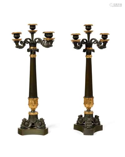 PAIRE DE CANDELABRES