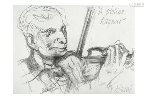 VALERIO ADAMI<br />
(né en 1935)<br />
Il violino tsigano<br...