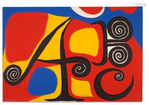 Alexander CALDER<br />
(1898-1976)<br />
Lettres, 1974<br />...