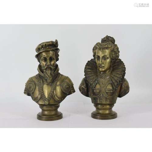 A. Arens Signed Bronze Busts