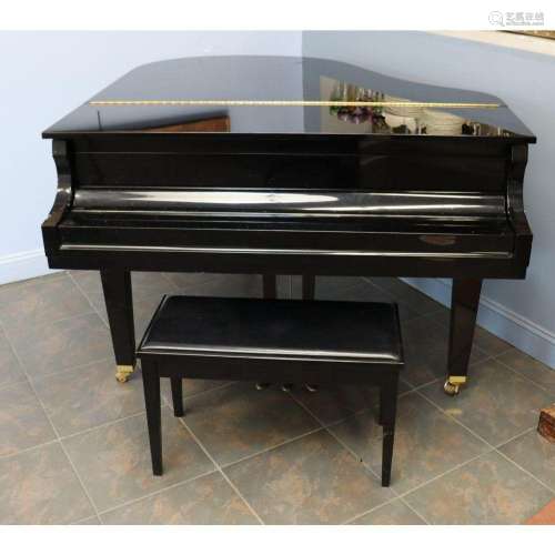D.H. Baldwin Ebonised Piano #M.P 50589
