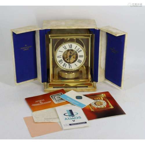 Vintage Lecoultre Atmos Clock In Presentation Case