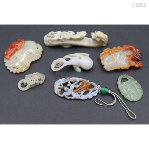 Collection of Chinese Jade and Agate Carvings.