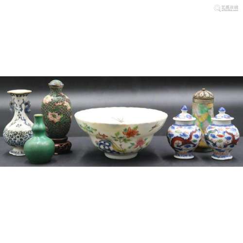 Collection of Chinese Cabinet Items.