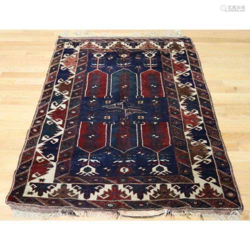 Antique and Finely Hand Woven Area Carpet.