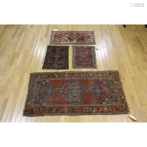 4 Assorted Finely Hand Woven Carpets.