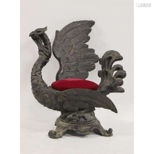 19th C. Italian Carved Mythological Griffin Chair