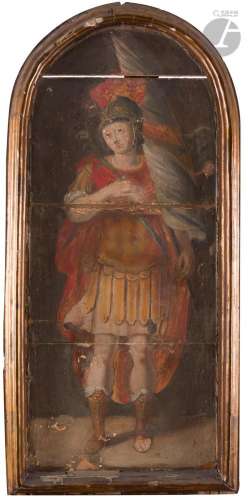 École ITALIENNE du XVIIe siècleUn saint martyr90 x 46 cm(Man...