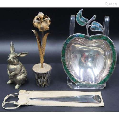 STERLING. Assorted Desk Items and Objects d Art.