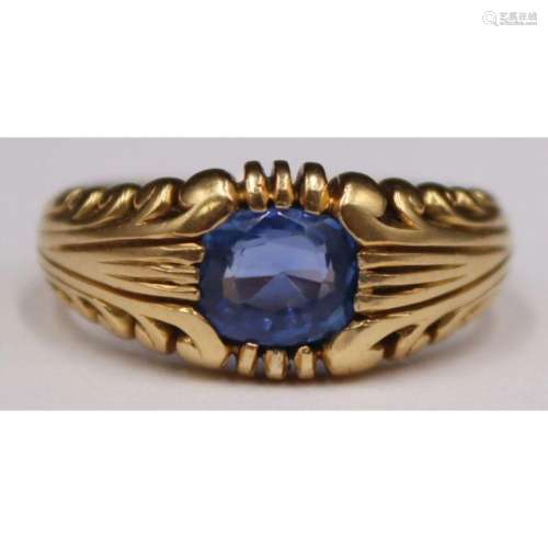 JEWELRY. Theodore B. Starr 18kt Gold and Gem Ring.