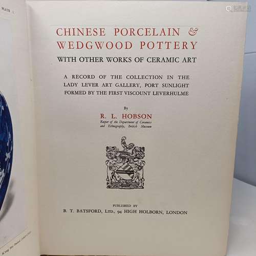 Hobson (R L), Chinese Porcelain & Wedgwood Pottery Lever...